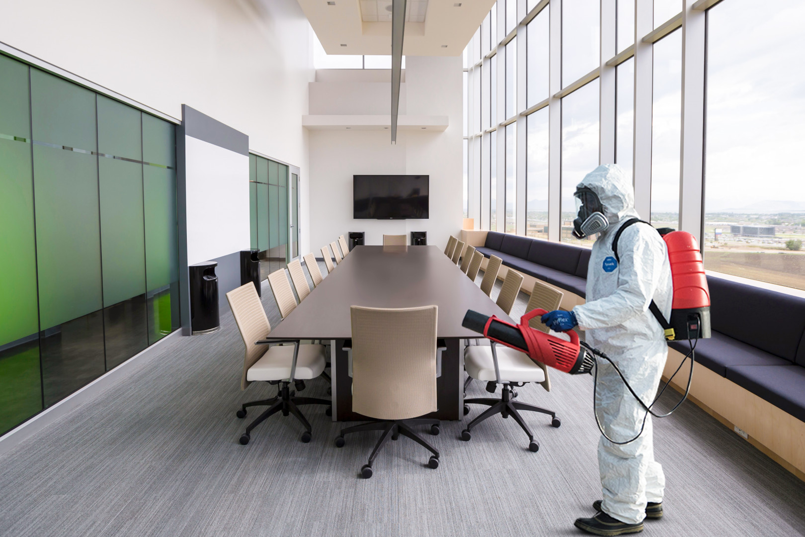 Commercial Electrostatic Fog Disinfecting Service